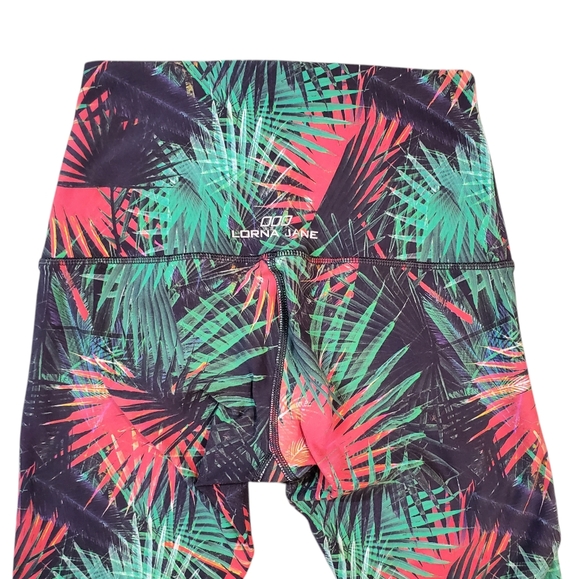 Lorna Jane Leggings Womens Size Small Tropicana Floral Print Mid-Rise Tights - Picture 10 of 10